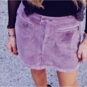 Mossimo Stylish Purple Corduroy Women's Skirt